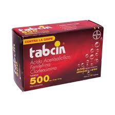 TABCIN 500 MG C/12PZ TABLETAS (ROJA)