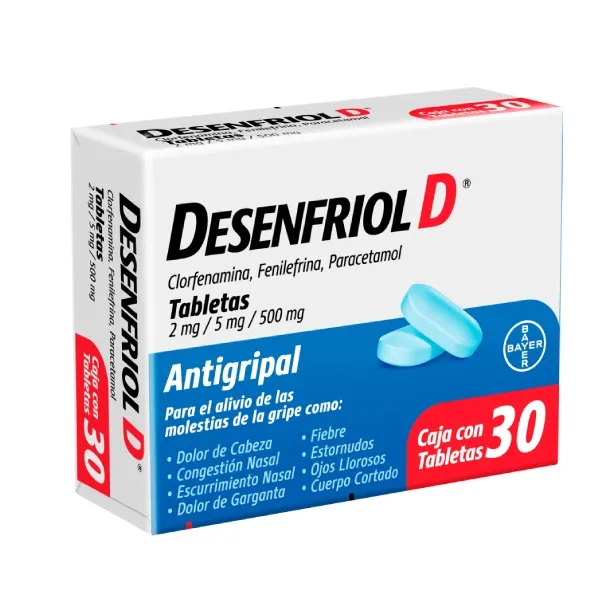 DESENFRIOL D C/30 TABLETAS